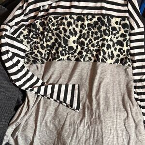 Leopard & Stripes Long Sleeve